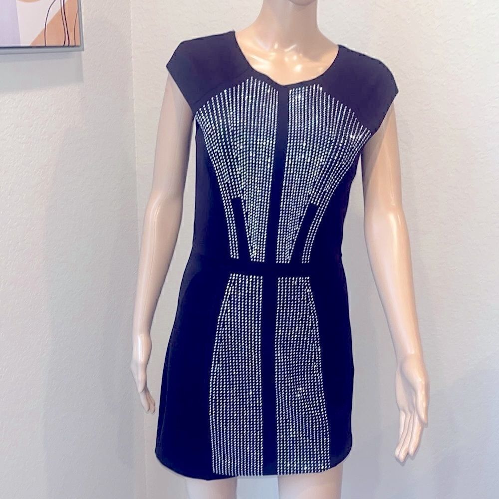 Vintage Bebe ornate little black dress